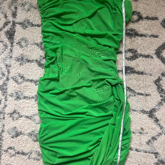 Amanda Uprichard x Revolve Anja Mini Dress (Grass) - Picture 3 of 7